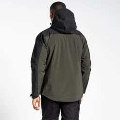 Craghoppers Mens Expert Active Waterproof Jacket (Dark Cedar/Black) -Hiking Equipment Store k015ca15445f684fee37c1d1ab933d402