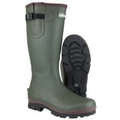 Cotswold Grange Neoprene Mens Rubber Wellington Boots (Green) -Hiking Equipment Store k0247c34cd0bcb54766d3ed4c38688bd8