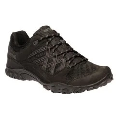 Regatta Mens Edgepoint III Low Rise Hiking Shoes (Black/Granite)