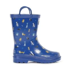 Regatta Great Outdoors Childrens/Kids Minnow Patterned Wellington Boots (Petrol Blue) -Hiking Equipment Store k06168f2b0171d26d5ee2ac23eca2b740