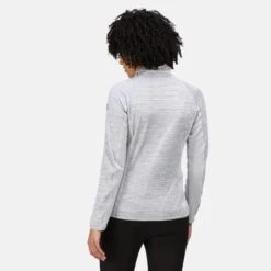 Regatta Womens/Ladies Yare IV Softshell Jacket (White/Cyberspace Marl) -Hiking Equipment Store k0b89f7507577fc38e195f9563c872982