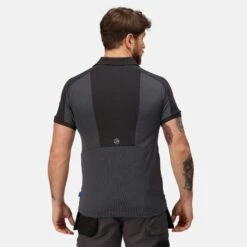 Regatta Mens Offensive Wicking Polo Shirt (Black) -Hiking Equipment Store k0e4c5f4b73158d28aab5bc9315c536ab