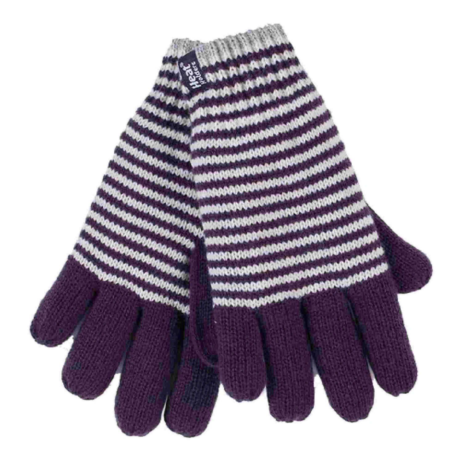 Ladies Striped Fleece Lined Knitted Warm Winter Thermal Gloves 5 Ladies Striped Fleece Lined Knitted Warm Winter Thermal Gloves - Image 3