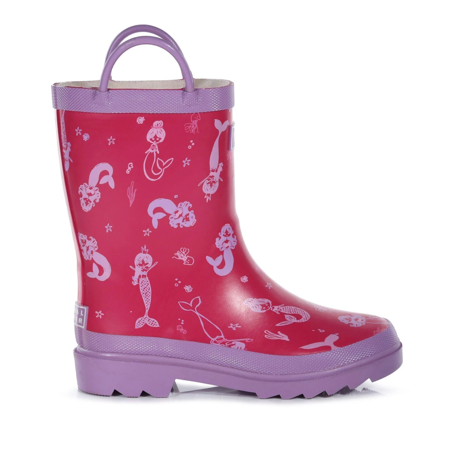 Regatta Childrens/Kids Minnow Mermaid Wellington Boots (Santorini Sunset) 5 Regatta Childrens/Kids Minnow Mermaid Wellington Boots (Santorini Sunset) - Image 3