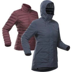 Women's Waterproof 3in1 Travel Trekking Jacket - Travel 900 Compact -10° 37 Women's Waterproof 3in1 Travel Trekking Jacket - Travel 900 Compact -10° -Hiking Equipment Store k15c9b9014014ba3ad11787f1c9c1bef9