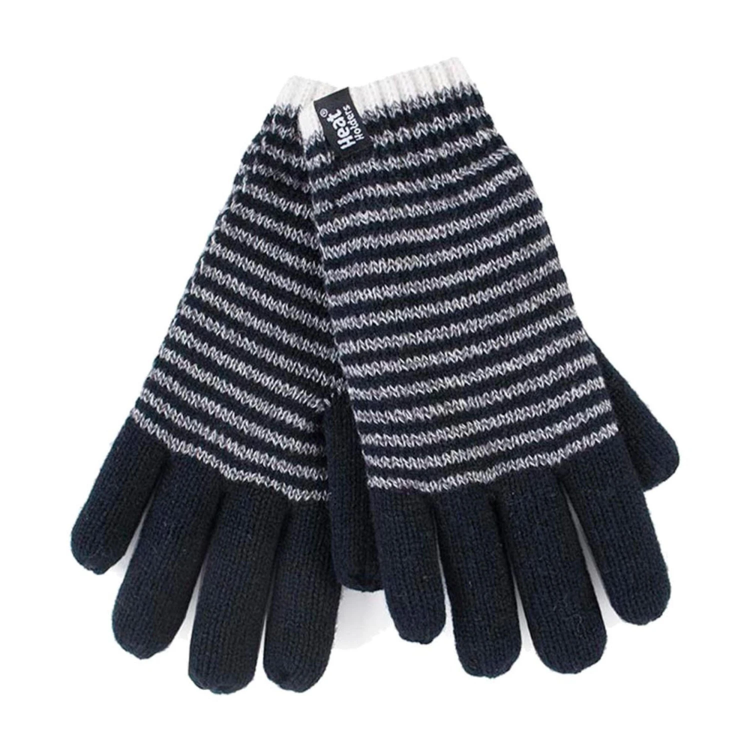 Ladies Striped Fleece Lined Knitted Warm Winter Thermal Gloves 3 Ladies Striped Fleece Lined Knitted Warm Winter Thermal Gloves