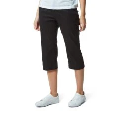 Craghoppers Womens/Ladies Kiwi Pro II Cropped Trousers (Black) 17 Craghoppers Womens/Ladies Kiwi Pro II Cropped Trousers (Black) -Hiking Equipment Store k21d8bb4bacf200a6f4007e9cd0c4abca