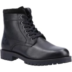 Cotswold Mens Thorsbury Leather Ankle Boots (Black)
