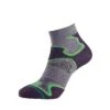 Womens/Ladies Fusion Socks (Grey/Black/Green)