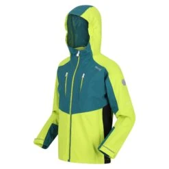 Regatta Childrens/Kids Highton III Waterproof Jacket (Black/India Grey) -Hiking Equipment Store k270afe2a06a071bb9afcba822575a1c7