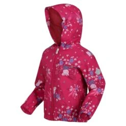 Regatta Childrens/Kids Peppa Pig Flowers Waterproof Jacket (Pink Fusion) -Hiking Equipment Store k2abe5892450ca76e396336a0a6c69980