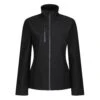 Regatta Womens/Ladies Honestly Made Softshell Jacket (Black) 2 Regatta Womens/Ladies Honestly Made Softshell Jacket (Black) -Hiking Equipment Store k2d9ac7a4978e7ef23e6e424bb44894c7