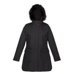 Regatta Womens/Ladies Sabinka Faux Fur Trim Parka (Slate Blue) -Hiking Equipment Store k2dd40a56c593758eafedd910ad124cba