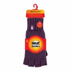 Ladies Solid Knitted Fleece Lined Thermal Fingerless Gloves -Hiking Equipment Store k48d966b223a240be396830174bb34979