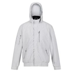 Regatta Mens Feelding Linear Waterproof Bomber Jacket (Black) -Hiking Equipment Store k499e21254c32536b2fc28b922d6e96e7