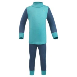 WEDZE Baby Ski Base Layer Top, Undershirt Merino Wool MERIWARM Turquoise -Hiking Equipment Store k5057278839ab625d52f8198dc84b8830