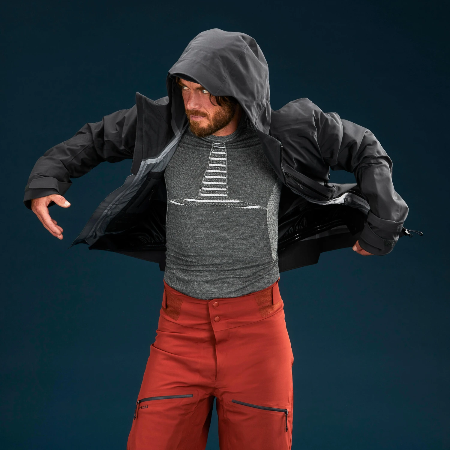 WEDZE Men's Ski Base Layer Top - BL 980 4 WEDZE Men's Ski Base Layer Top - BL 980 - Image 2