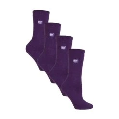 4 Pairs Ladies Ultra Lightweight Warm Thermal Socks For Dress Socks In Winter