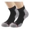 Mens Run Recycled Ankle Socks (Pack Of 2) (Black/Grey) 1 Mens Run Recycled Ankle Socks (Pack Of 2) (Black/Grey) -Hiking Equipment Store k5a2e93592f476a8cd4ef6c86c6a07420