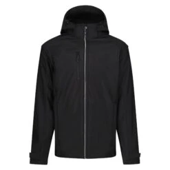 Regatta Mens Erasmus 4 In 1 Soft Shell Jacket (Black)