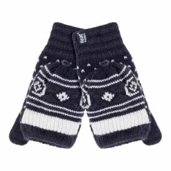 Ladies Warm Fairisle Patterned Thermal Fingerless Converter Gloves -Hiking Equipment Store k64a41205054e07879ab27bc3491c0ac0