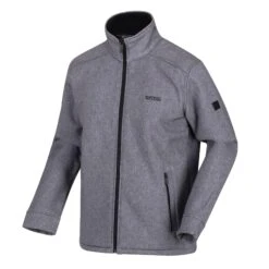 Regatta Mens Caelum Soft Shell Jacket (Navy/Black Marl) -Hiking Equipment Store k69e5ff23842ac864f71a560651ebe728