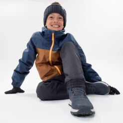 Quechua Kids' Warm And Waterproof SH500 Lace-up Leather Hiking Shoes - Size 2.5 -Hiking Equipment Store k6b569ebd60fb41768f0a4c5c13b8b437