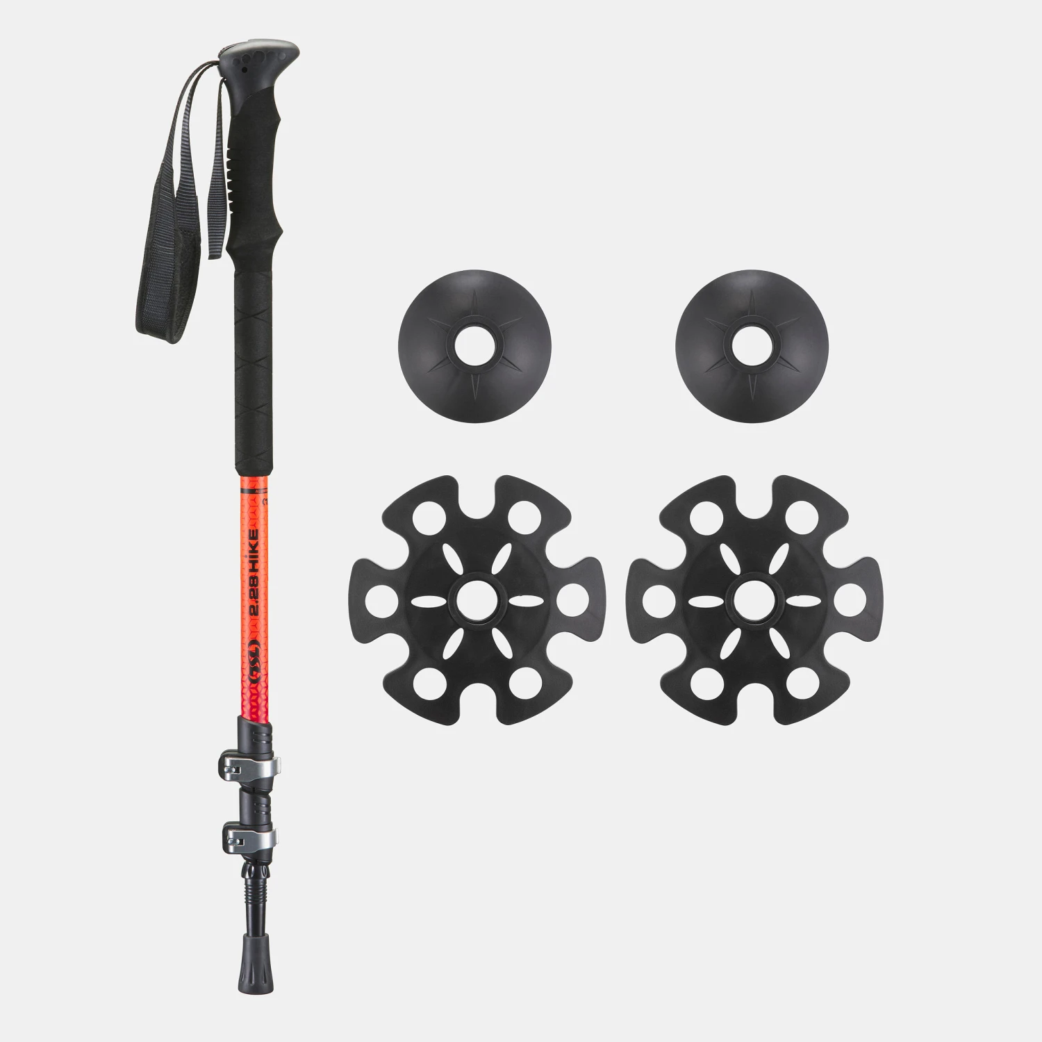 Large Deck Snowshoes PACK - TSL 2.28 HIKE Black - And HIKE Alu 3 Poles 6 Large Deck Snowshoes PACK - TSL 2.28 HIKE Black - And HIKE Alu 3 Poles - Image 4