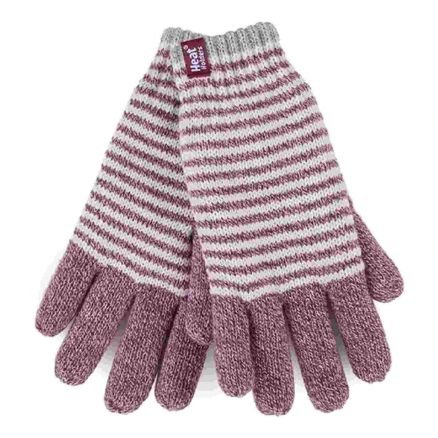 Ladies Striped Fleece Lined Knitted Warm Winter Thermal Gloves 7 Ladies Striped Fleece Lined Knitted Warm Winter Thermal Gloves - Image 5