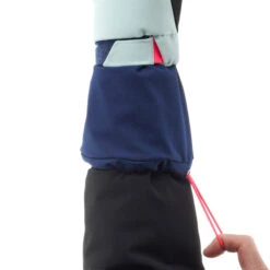 WEDZE KIDS’ WARM AND WATERPROOF SKI GLOVES 550 BLACK GREY -Hiking Equipment Store k74550416c5d2d84653b2b2f1e89eebde