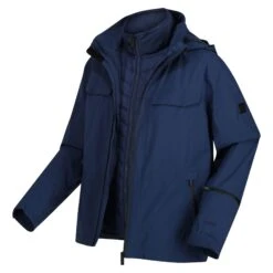 Regatta Mens Britely Torch 3 In 1 Waterproof Jacket (Black) -Hiking Equipment Store k779c03c10347b4994c60e54dea7889fc