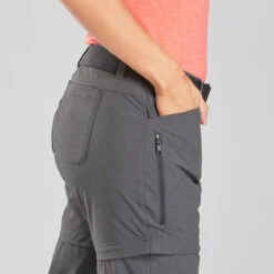 Women's Modular Travel Trekking Trousers - TRAVEL 500 -Hiking Equipment Store k7ee65cdfdd077cefb352cd1f1732f1b3