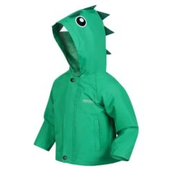 Regatta Childrens/Kids Dinosaur Waterproof Jacket (Jellybean Green) -Hiking Equipment Store k8291dae6026890496d4672a6b79144c0