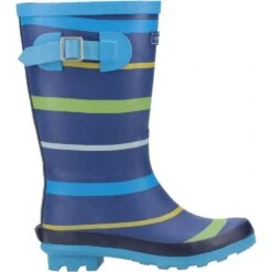 Cotswold Boys Stripe Wellington Boot (Blue/Green/Yellow) -Hiking Equipment Store k86e25e30b7658f7cb77609a2d3557e70