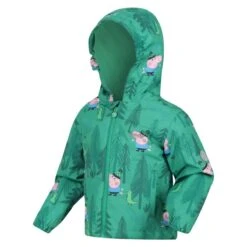 Regatta Childrens/Kids Muddy Puddle Dinosaur Peppa Pig Waterproof Jacket (Jellybean -Hiking Equipment Store k976a40f5d28fd212bc85a63ee5fbfb52
