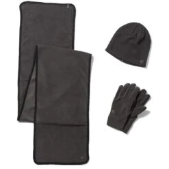 Craghoppers Unisex Adult Hat And Gloves Set (Black Pepper)