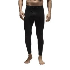 Mens Fleece Lined Long John Thermal Bottoms | Lightweight