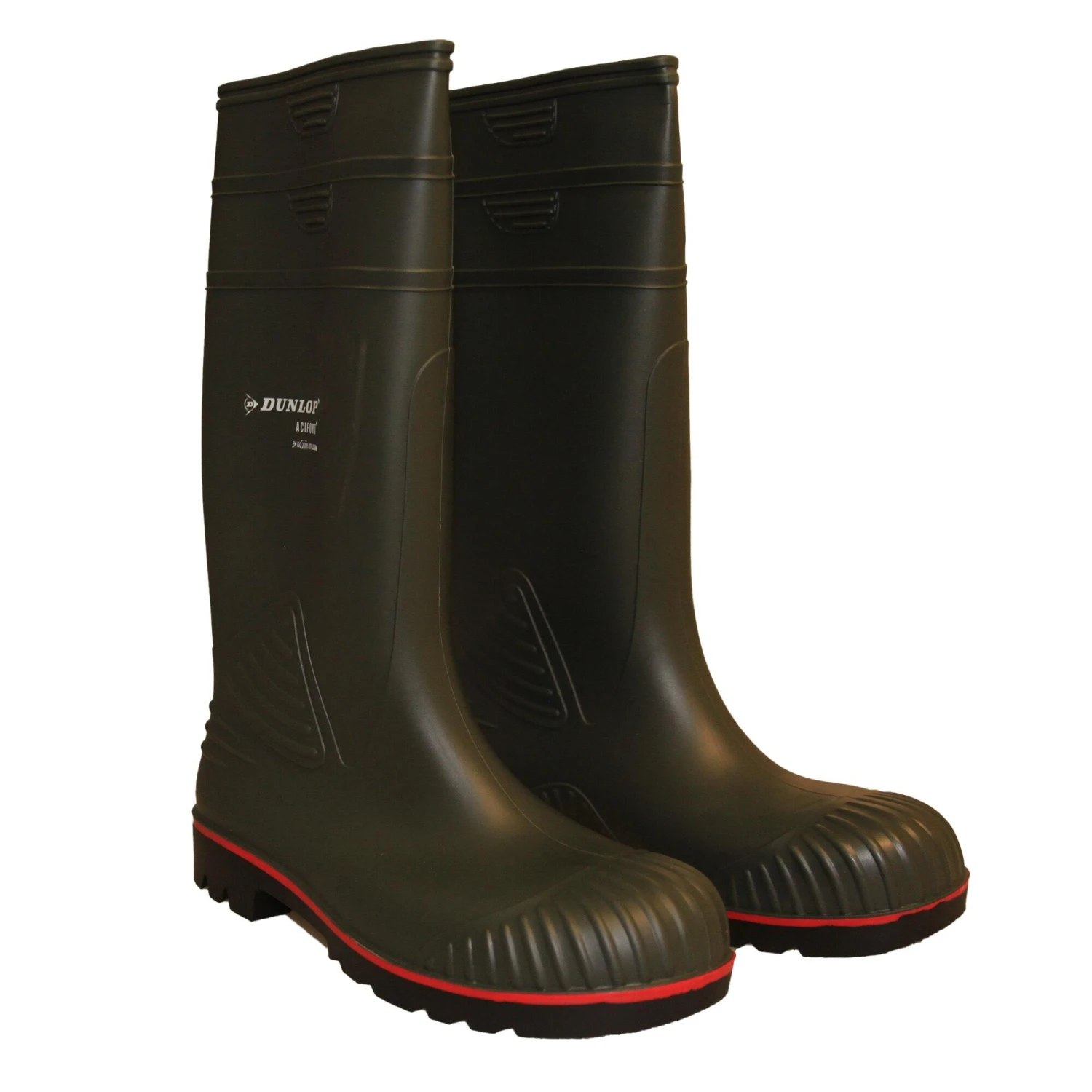 Dunlop Mens Acifort Heavy Duty Full Safety Wellies (Red/Brown) 4 Dunlop Mens Acifort Heavy Duty Full Safety Wellies (Red/Brown) - Image 2