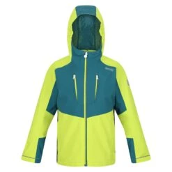 Regatta Childrens/Kids Highton III Waterproof Jacket (Black/India Grey) -Hiking Equipment Store kaf717015d99f1330c68bdfedd5caa252