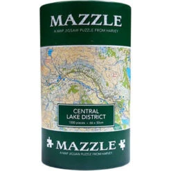 Central Lake District Mazzle The Distinctive Map Jigsaw Puzzle
