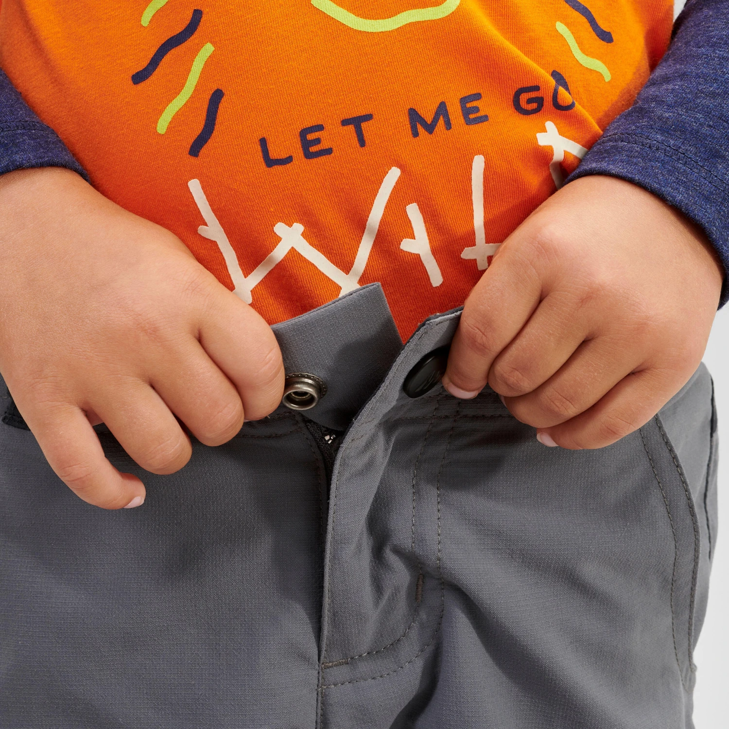 Quechua Kids' Hiking Zip-Off Trousers MH500 2 10 Quechua Kids' Hiking Zip-Off Trousers MH500 2 - Image 8