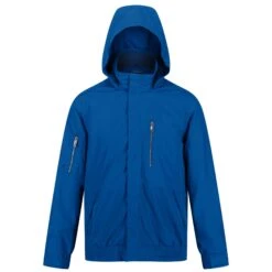 Regatta Mens Feelding Linear Waterproof Bomber Jacket (Black) -Hiking Equipment Store kb3e3ec6be2286bb80a9017b7eae833c8