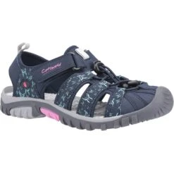 Cotswold Womens/Ladies Sandhurst Touch Fastening Sandal (Navy/Pink)