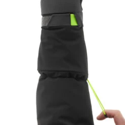 WEDZE KIDS’ WARM AND WATERPROOF SKI GLOVES 550 BLACK GREY -Hiking Equipment Store kb73d2215dab1f9acf2b2cf696441f52b