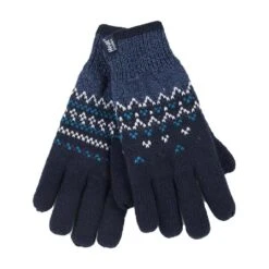 Ladies Fairisle Fleece Lined Knitted Warm Winter Thermal Gloves -Hiking Equipment Store kc31b85d0930d4e9951b679a1cf791540