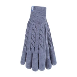 Ladies Fleece Lined Cable Knit 2.3 TOG Thermal Gloves -Hiking Equipment Store kd26de5c3958c7923c9c9a6440e802050