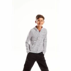 Craghoppers NosiLIfe Childrens/Kids Ryley Hoody (Blue Navy Stripe) -Hiking Equipment Store kd2f70d04b072221c8c346e31de5698f1