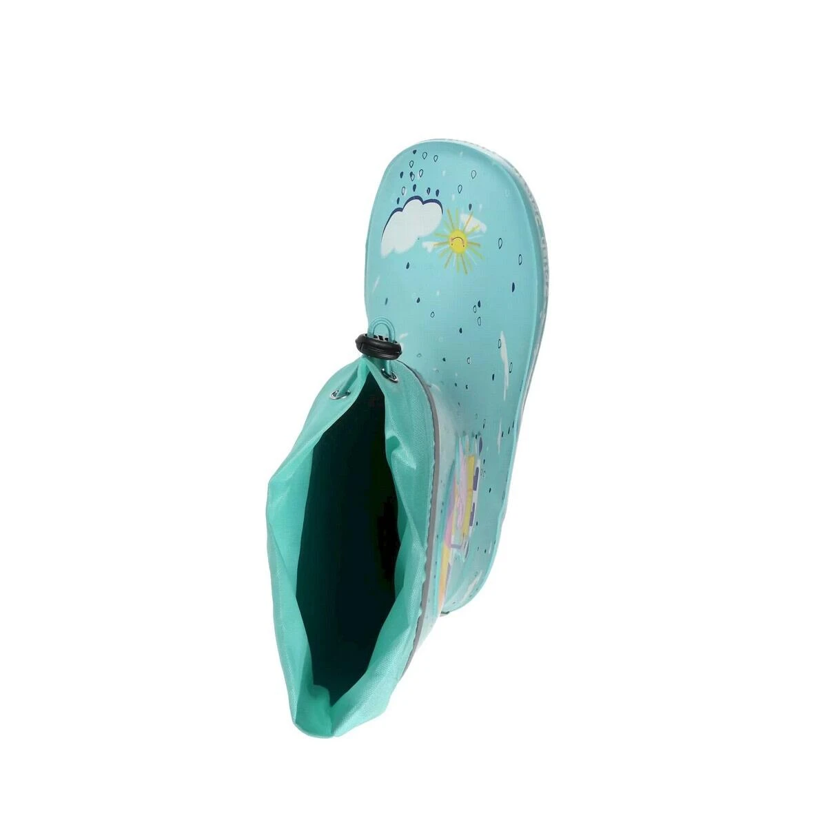 Regatta Childrens/Kids Peppa Pig Splash Square Wellington Boots (Aruba Blue) 6 Regatta Childrens/Kids Peppa Pig Splash Square Wellington Boots (Aruba Blue) - Image 4