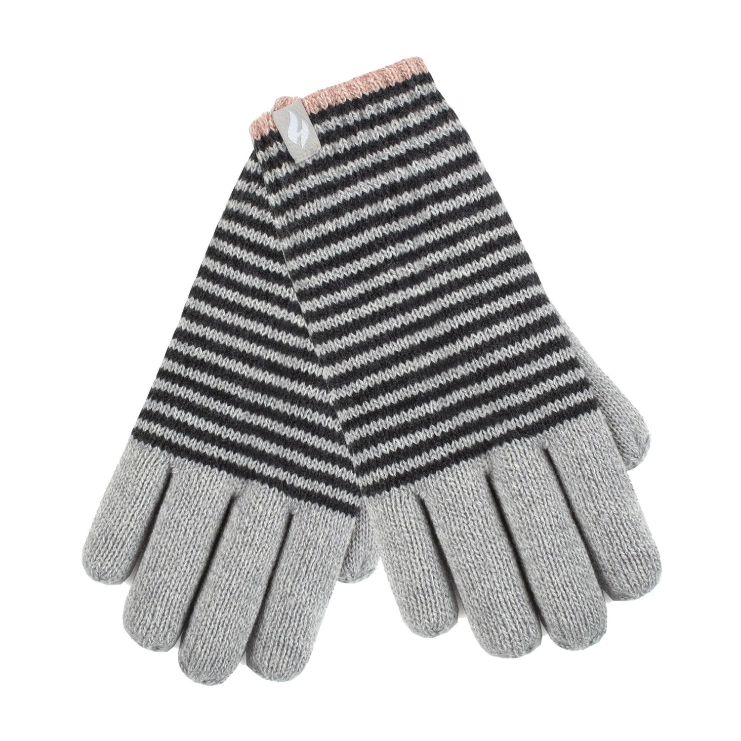 Ladies Striped Fleece Lined Knitted Warm Winter Thermal Gloves 9 Ladies Striped Fleece Lined Knitted Warm Winter Thermal Gloves - Image 7