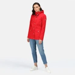 Regatta Womens/Ladies Phoebe Waterproof Jacket (True Red) -Hiking Equipment Store ke306002206e57996aeb17207e3be3338